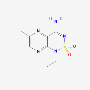 1-Ethyl-6-methyl-2,2-dioxopyrazino[2,3-c][1,2,6]thiadiazin-4-amine