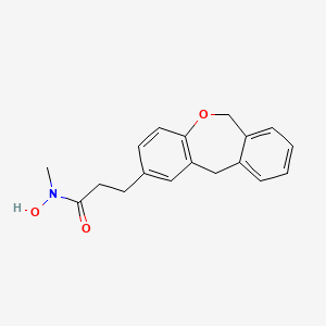molecular formula C18H19NO3 B1240735 3-(6,11-Dihydro-dibenzo[b,e]oxepin-2-yl)-N-hydroxy-N-methyl-propionamide 