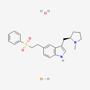 molecular formula C22H29BrN2O3S B1240737 Eletriptan hydrobromide monohydrate CAS No. 273211-28-2