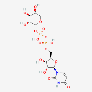 molecular formula C14H22N2O16P2 B1240742 UDP-L-arabinose 