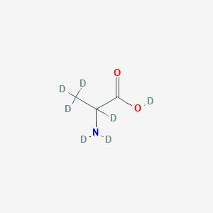 molecular formula C3H7NO2 B12407445 DL-Alanine-d7 