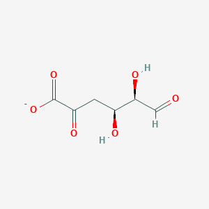 molecular formula C6H7O6- B1240748 5-脱氢-4-脱氧-D-葡萄糖醛酸 