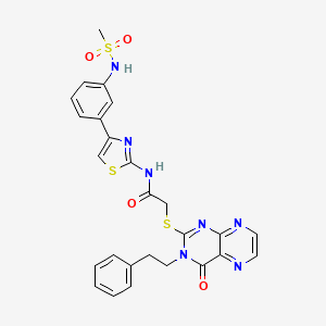 molecular formula C26H23N7O4S3 B12407480 Pitcoin3 