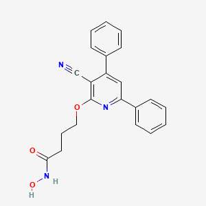 molecular formula C22H19N3O3 B12407545 Pim-1/hdac-IN-1 