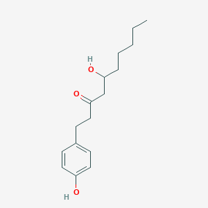 molecular formula C16H24O3 B1240756 5-Hydroxy-1-(4-hydroxyphenyl)-3-decanone 