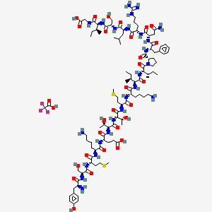 molecular formula C102H166F3N25O30S2 B12407583 H-Tyr-Ser-Met-Lys-Glu-Thr-Thr-Met-Lys-Ile-Ile-Pro-Phe-Asn-Arg-Leu-Ser-Ile-Gly-OH.TFA 