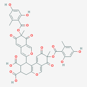 molecular formula C42H32O18 B1240761 重氮菲隆酸 