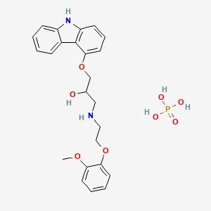 molecular formula C24H29N2O8P B1240763 Carvedilol phosphate CAS No. 374779-45-0