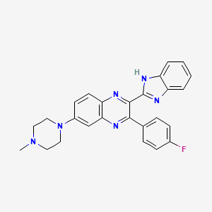 molecular formula C26H23FN6 B12407655 Antitumor agent-75 