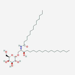 molecular formula C38H75NO8 B1240766 α-D-半乳糖基-N-十四烷酰基鞘氨醇 