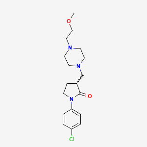 molecular formula C18H26ClN3O2 B1240772 MS-377 free base 