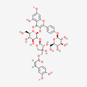 molecular formula C43H48O23 B12407783 5'''-O-Feruloyl complanatoside B 