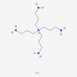 molecular formula C12H32ClN5 B1240779 Tetrakis(3-aminopropyl)ammonium 
