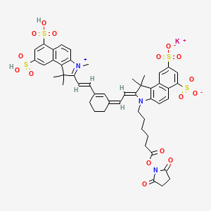 molecular formula C49H50KN3O16S4 B12407794 Sulfo-Cy7.5 NHS ester 