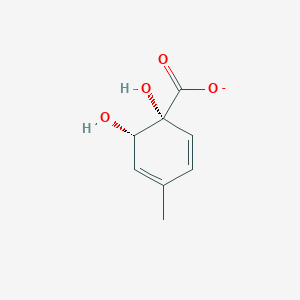 molecular formula C8H9O4- B1240781 (1R,6S)-1,6-二羟基-4-甲基环己-2,4-二烯-1-羧酸酯 