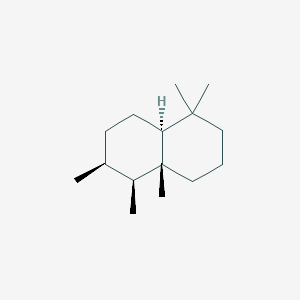 molecular formula C15H28 B1240787 (4aR,5S,6S,8aS)-1,1,4a,5,6-pentamethyldecahydronaphthalene 