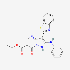 molecular formula C22H17N5O3S B12407883 Kdm1/cdk1-IN-1 