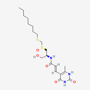 molecular formula C20H33N3O5S2 B1240790 Octylsparsomycin CAS No. 88001-59-6