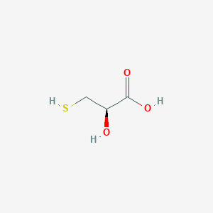 molecular formula C3H6O3S B1240795 (R)-2-羟基-3-巯基丙酸 