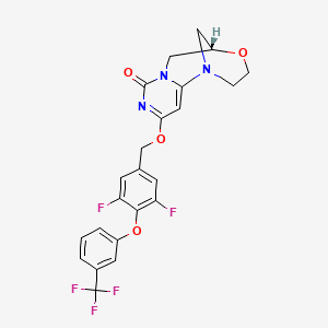 molecular formula C23H18F5N3O4 B12407987 Lp-PLA2-IN-5 