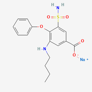 molecular formula C17H19N2NaO5S B12408079 Bumetanide sodium CAS No. 28434-74-4