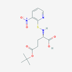 molecular formula C14H19N3O6S B12408108 N-(3-Nitro-2-pyridinesulfenyl)-L-glutamic acid |A-t-butyl ester 