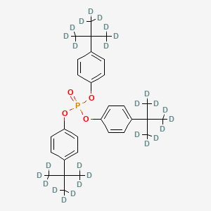 molecular formula C30H39O4P B12408135 Tris(p-tert-butylphenyl) Phosphate-d27 