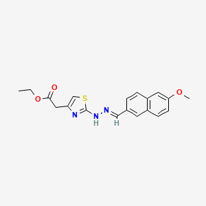 molecular formula C19H19N3O3S B12408156 Monoamine oxidase/Aromatase-IN-1 