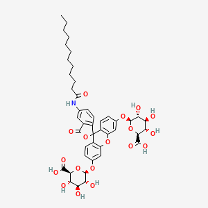 molecular formula C44H51NO18 B12408277 C12FDGlcU 