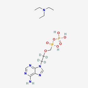 molecular formula C14H28N6O7P2 B12408371 Adefovir-d4 phosphate (triethylamine) 