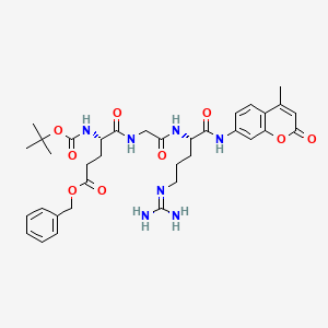 molecular formula C35H45N7O9 B12408467 Boc-Glu(OBzl)-Gly-Arg-AMC 