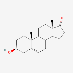 molecular formula C19H28O2 B1240849 (3S,10R,13S)-3-hydroxy-10,13-dimethyl-1,2,3,4,7,8,9,11,12,14,15,16-dodecahydrocyclopenta[a]phenanthren-17-one 