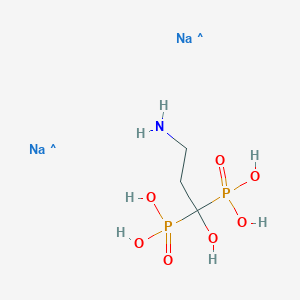 molecular formula C3H11NNa2O7P2 B1240851 Pamidronate disodium hydrate 