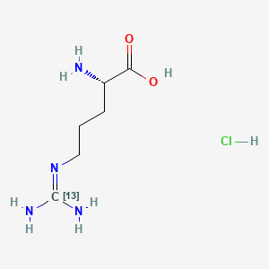 molecular formula C6H15ClN4O2 B12408511 L-Arginine-13C hydrochloride 