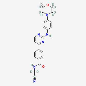 molecular formula C23H22N6O2 B12408563 Momelotinib-d10 