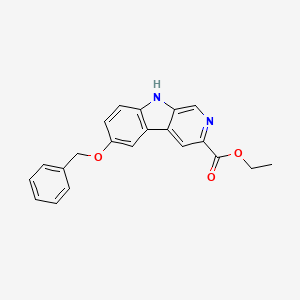 molecular formula C21H18N2O3 B1240858 6-Benzyloxy-9H-beta-carboline-3-carboxylic acid ethyl ester 
