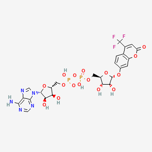 molecular formula C25H26F3N5O16P2 B12408591 TFMU-ADPr 