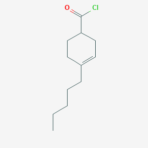 4-Pentylcyclohex-3-ene-1-carbonyl chloride