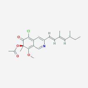 molecular formula C22H26ClNO4 B1240879 8-O-methylsclerotiorinamine 