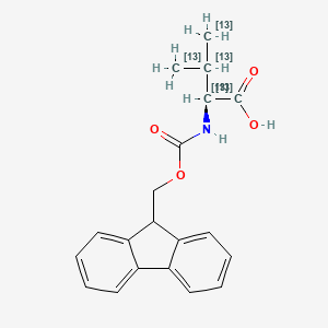 molecular formula C20H21NO4 B12408897 Fmoc-L-Val-OH-13C5 