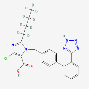molecular formula C22H21ClN6O2 B12408901 EXP3174-d9 