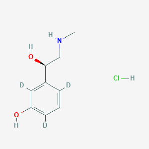 molecular formula C9H14ClNO2 B12408935 (R)-(-)-Phenylephrine-2,4,6-D3 hcl 