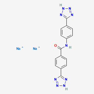 molecular formula C15H11N9Na2O B12409051 CID 67072833 