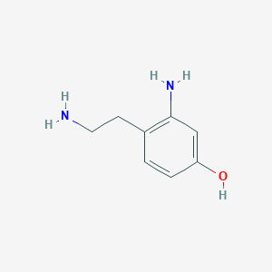molecular formula C8H12N2O B1240911 3-Amino-4-(2-aminoethyl)phenol 