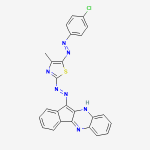 molecular formula C25H16ClN7S B12409111 Apoptotic agent-2 