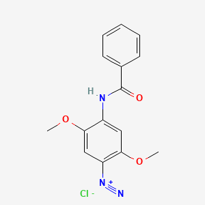 Benzenediazonium, 4-(benzoylamino)-2,5-dimethoxy-, chloride