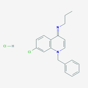 1-benzyl-7-chloro-N-propylquinolin-4-imine;hydrochloride