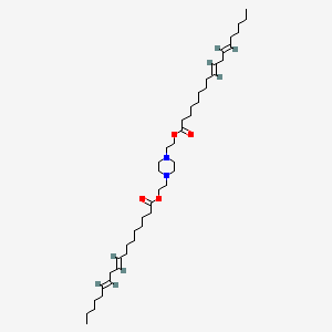 molecular formula C44H78N2O4 B12409143 Piperazine-bis(ethyl octadeca-9,12-dienoate) 