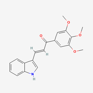 (E)-3-(Indol-3-yl)-1-(3,4,5-trimethoxyphenyl)-2-propen-1-one