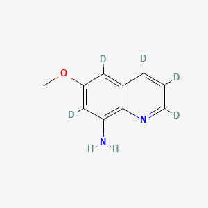 molecular formula C10H10N2O B12409180 8-Amino-6-methoxyquinoline-d5 
